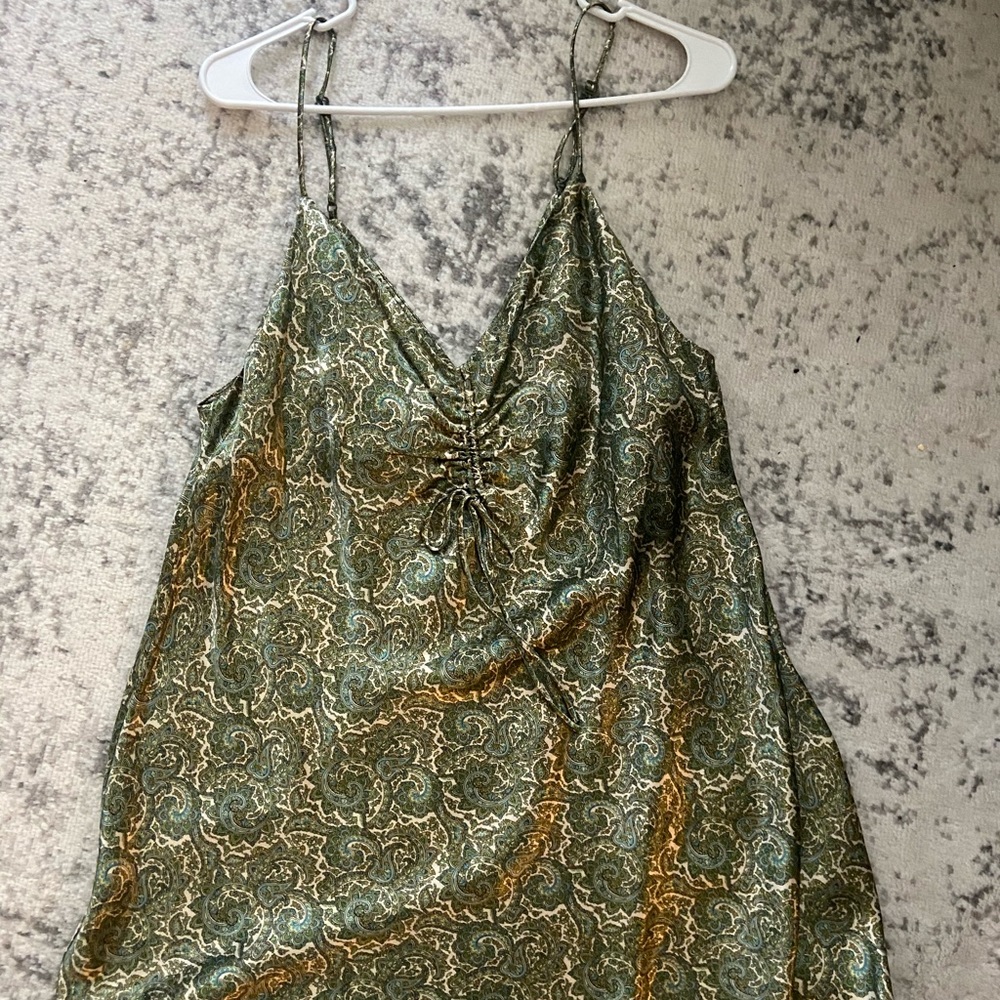 Zara printed midi dress